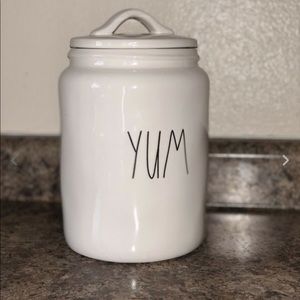 Rae Dunn Cookie Jar Canister YUM new treat big